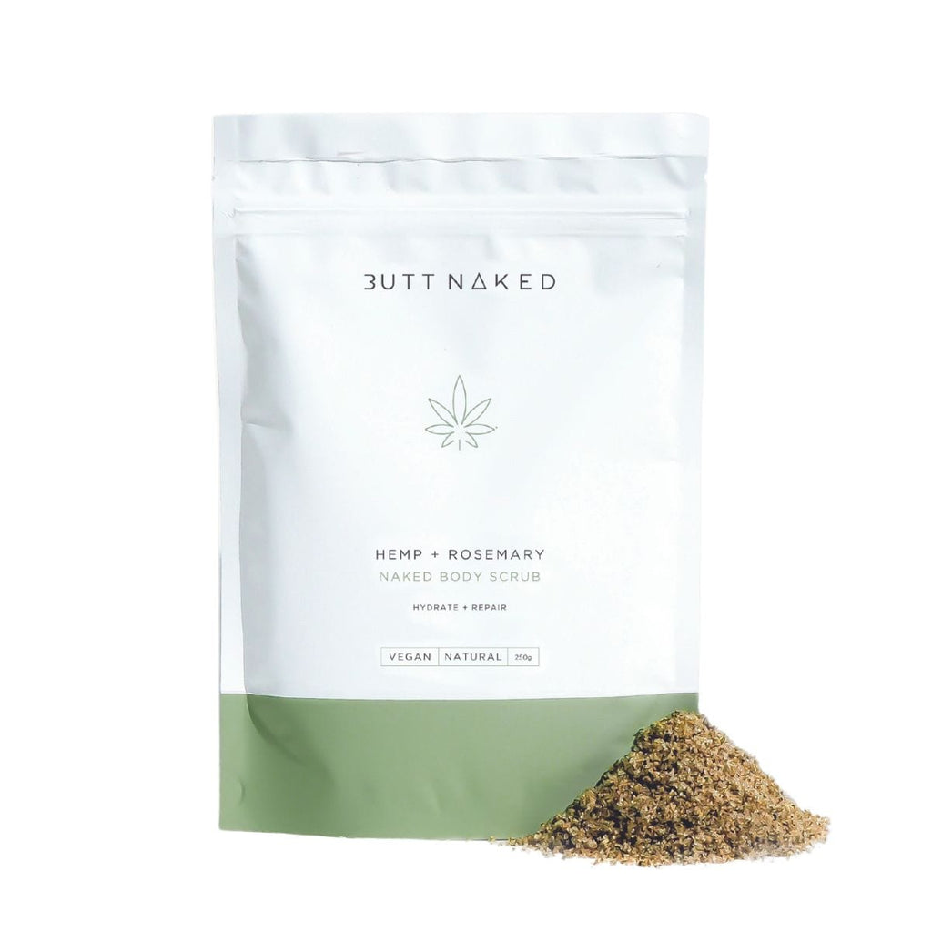 Butt Naked Exfoliant Hemp & Rosemary Body Scrub