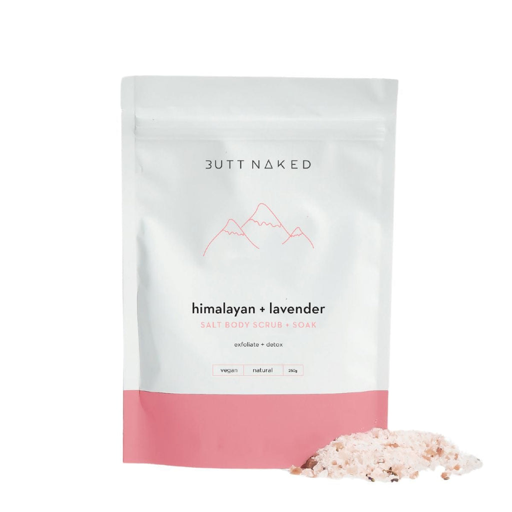Butt Naked Exfoliant Himalayan & Lavender Salt Body Scrub & Soak