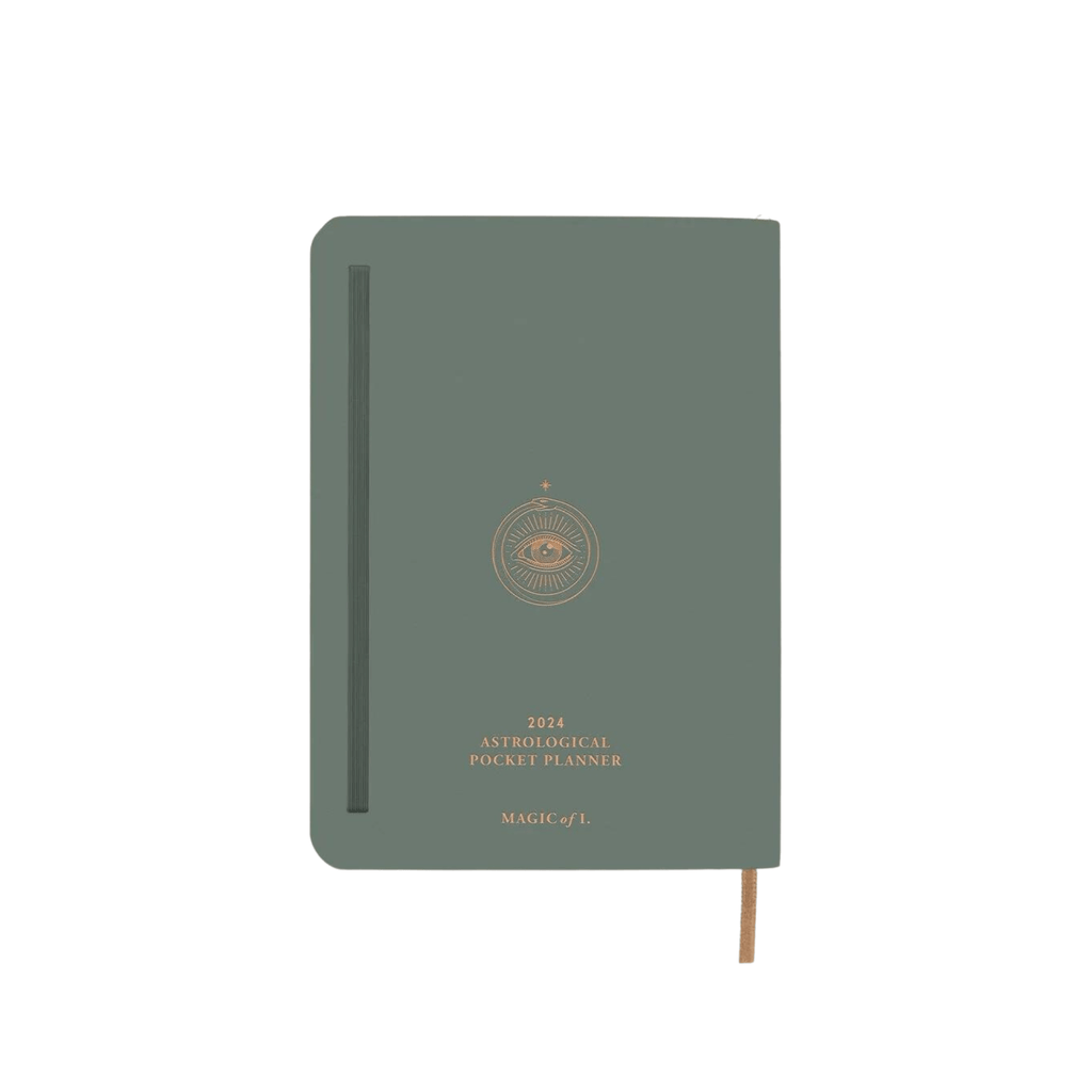 Magic Of I Journal Vegan Leather Astrological Pocket Planner - Sage