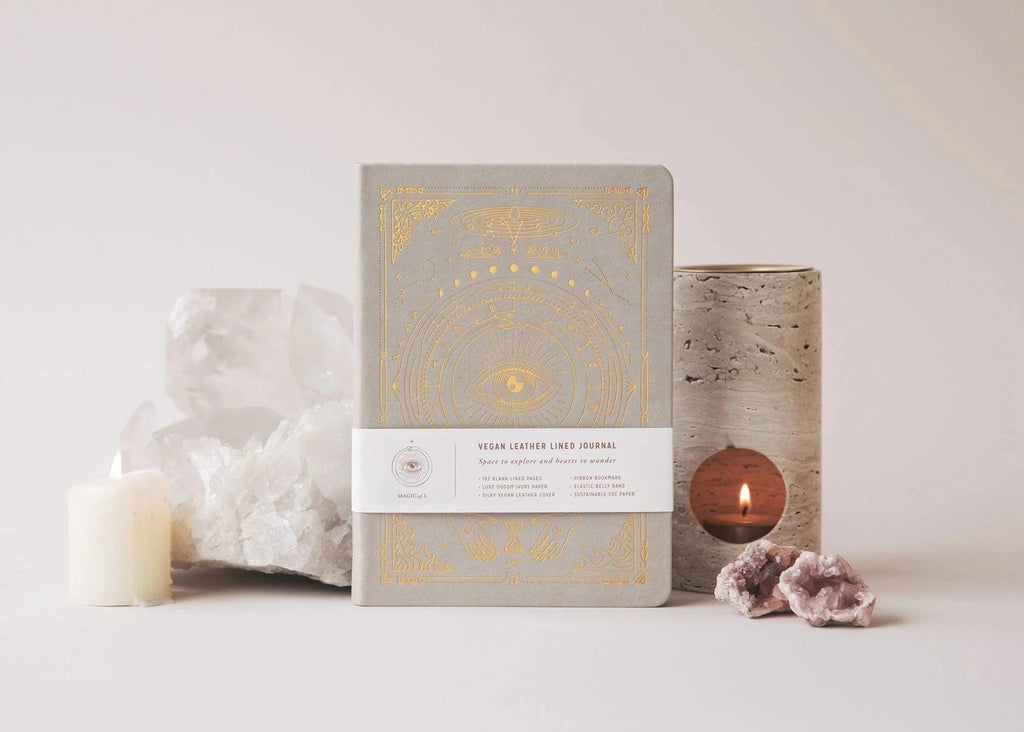 Magic Of I Journal Vegan Leather Journal - Stone