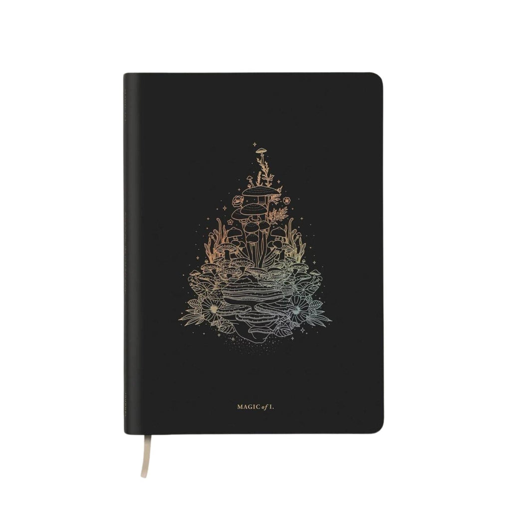 Magic Of I Notebooks & Notepads A5 Astro-Mycology Journal: Earthly Delights Black