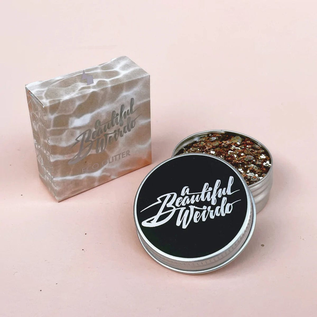 A Beautiful Weirdo Makeup Golden Hour Eco Glitter