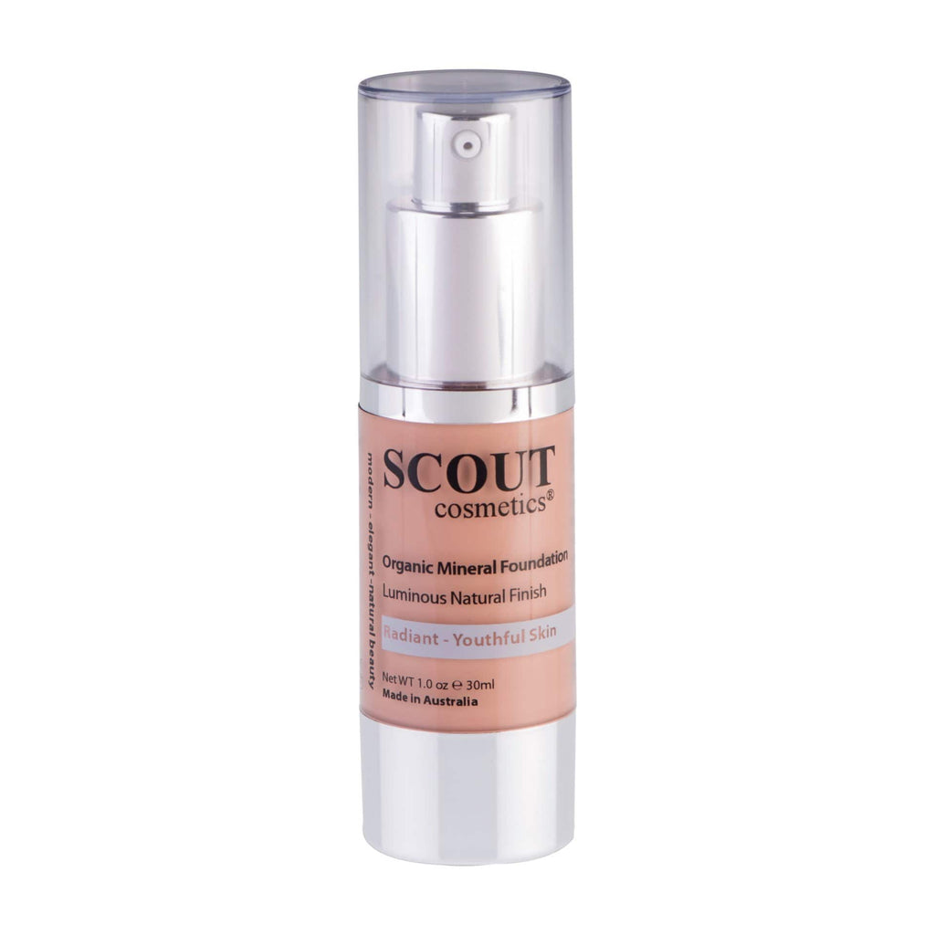 Scout Cosmetics Skincare Almond Organic Healthy Glow Fluid Foundation with Rose & Grapefruit