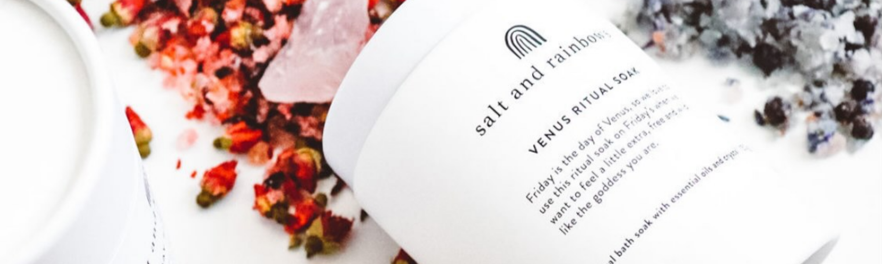 Salt And Rainbows Ritual Candles & Bath Soaks For Intention Setting