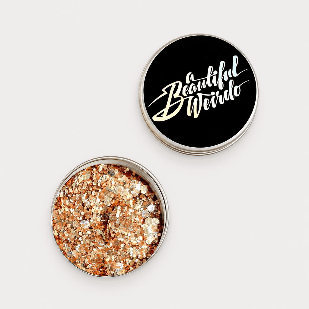 A Beautiful Weirdo Makeup Golden Hour Eco Glitter