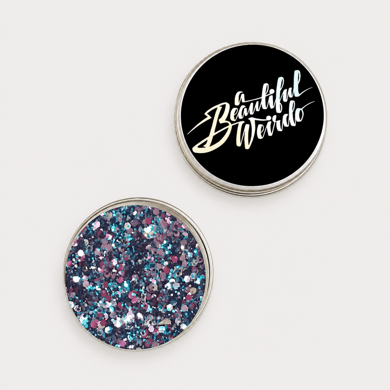 A Beautiful Weirdo Makeup Oil Slick Eco Glitter