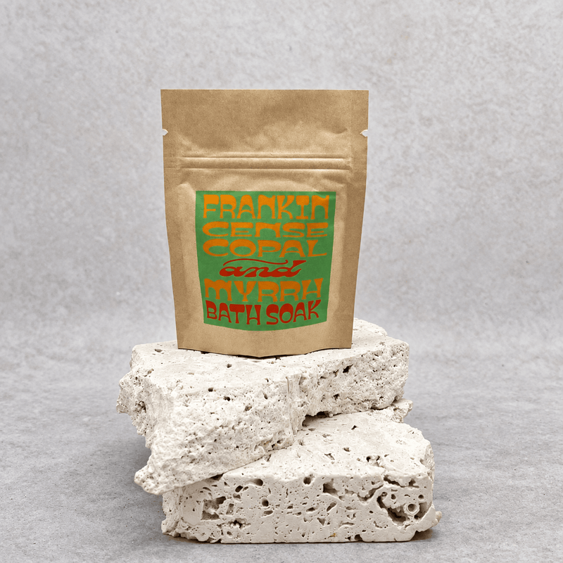A Wild Yonder Studio Bath Soak Frankincense Copal and Myrrh Bath Soak