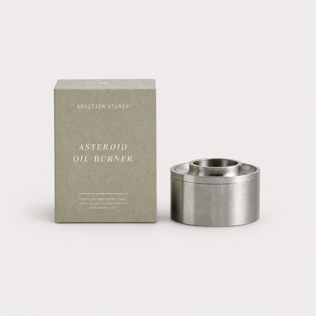 Addition Studio Candle Asteroid Oil Burner - Stainless Steel