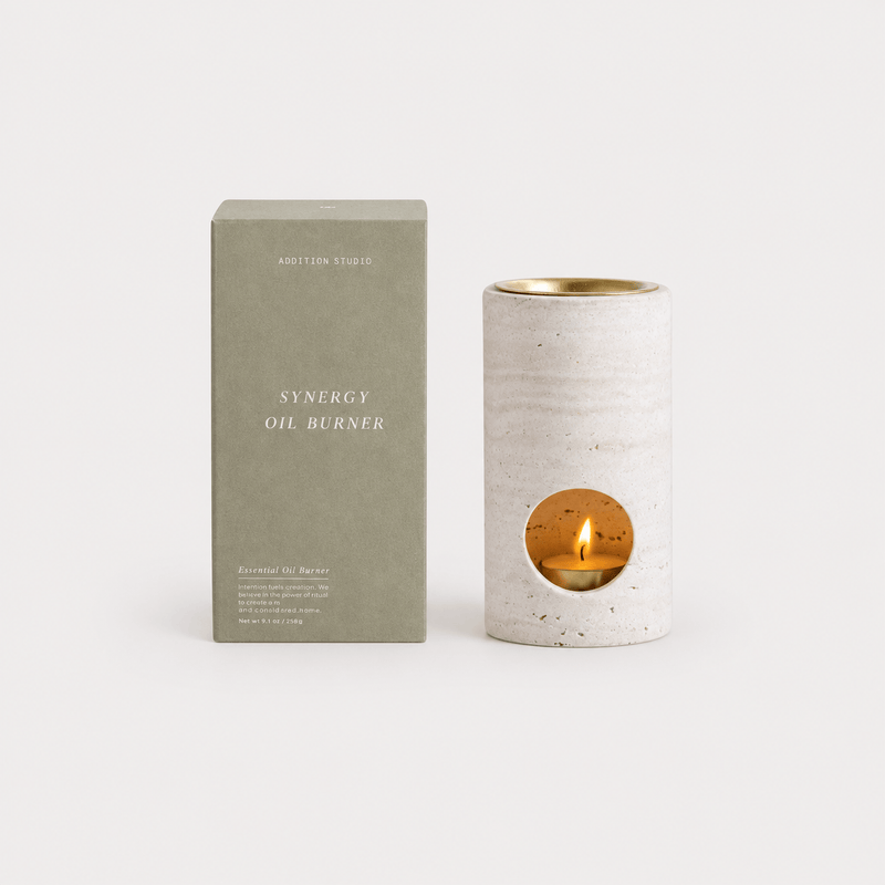 Addition Studio Candle Synergy Oil Diffuser - Travertine