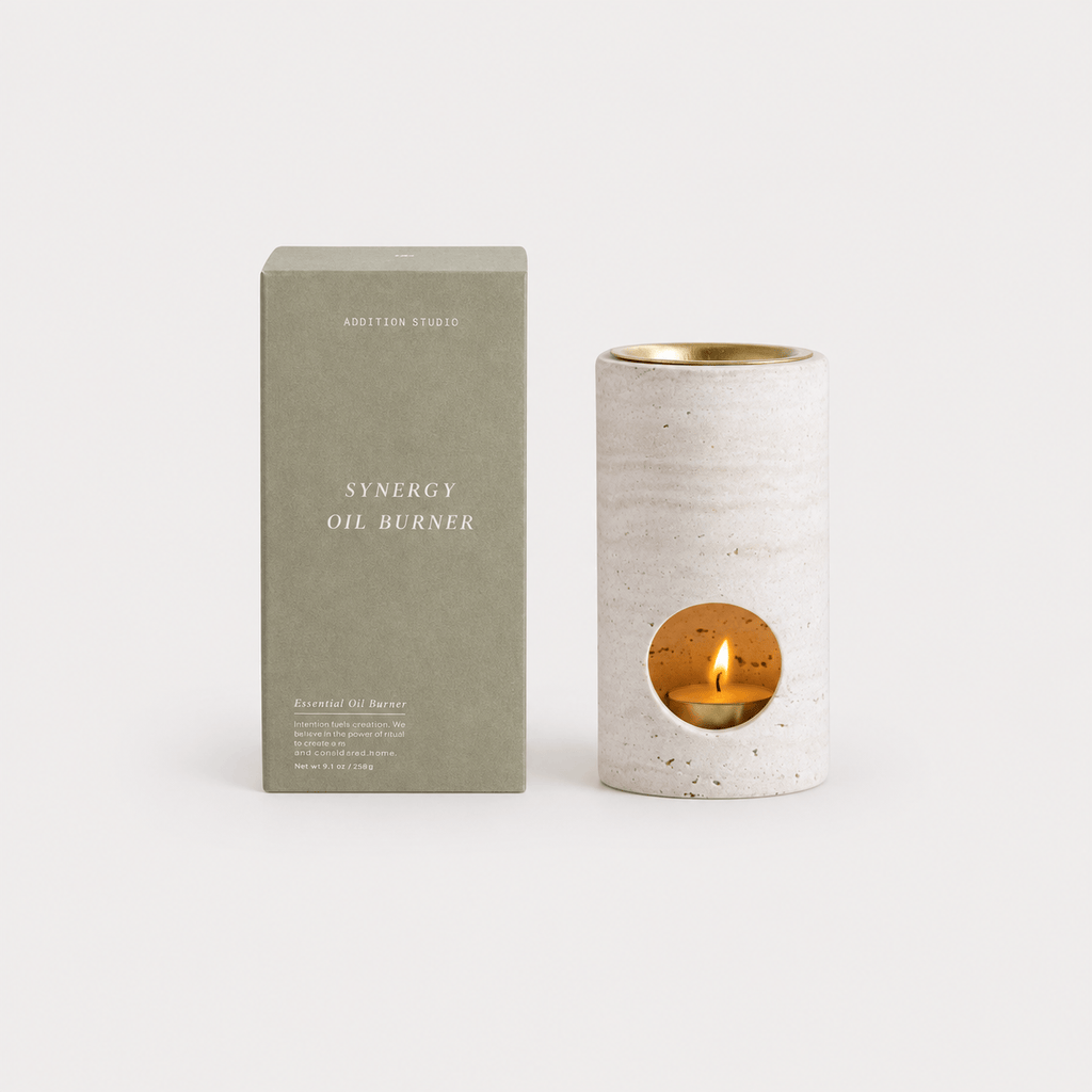 Addition Studio Candle Synergy Oil Diffuser - Travertine