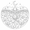 Overnight hydration matrix icon