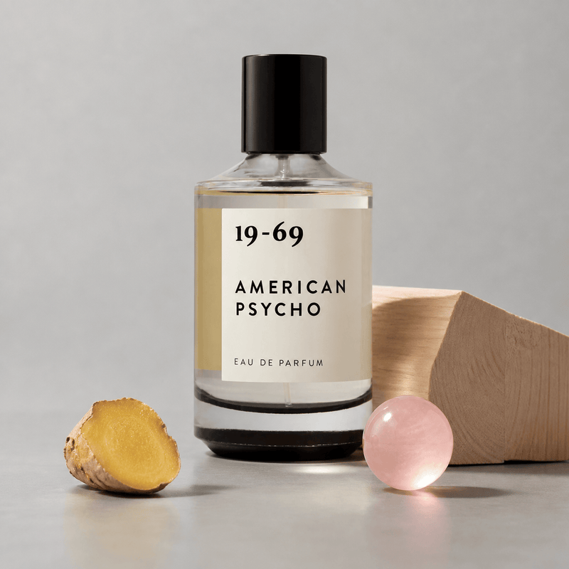 American Psycho Eau de Parfum with ginger, pink sphere and wood