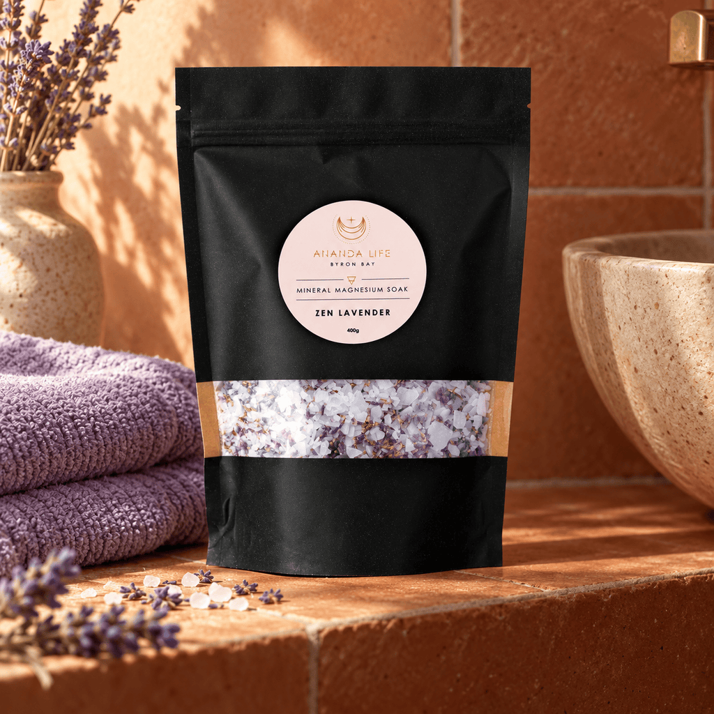 Ananda Life Bath Soak Zen Lavender Mineral Magnesium Soak