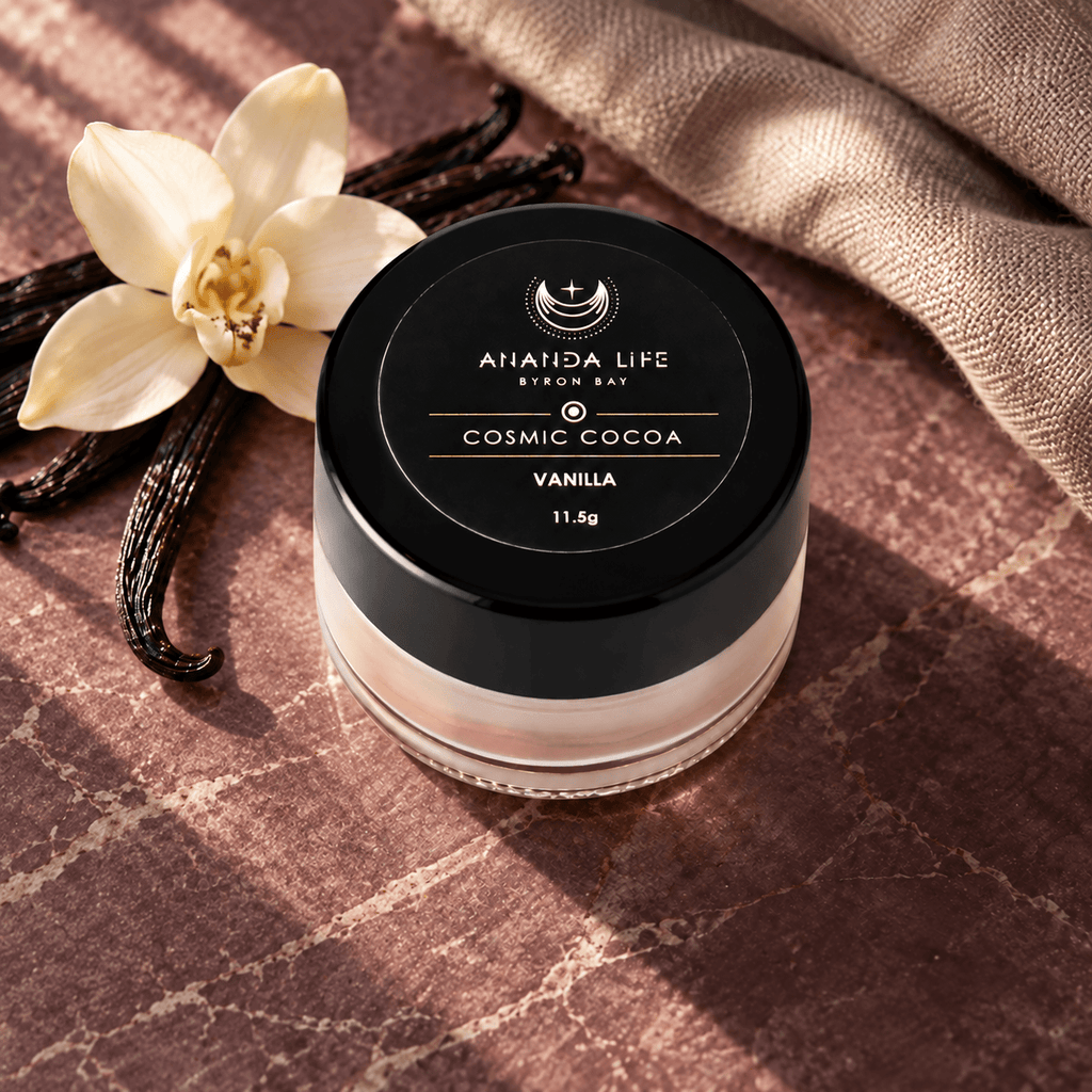 Ananda Life Skincare Lip Balm Pot - Cosmic Cocoa Vanilla Shimmer