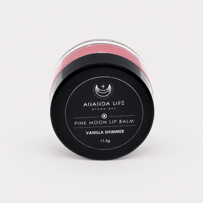Ananda Life Skincare Lip Balm Pot - Pink Moon Vanilla Shimmer