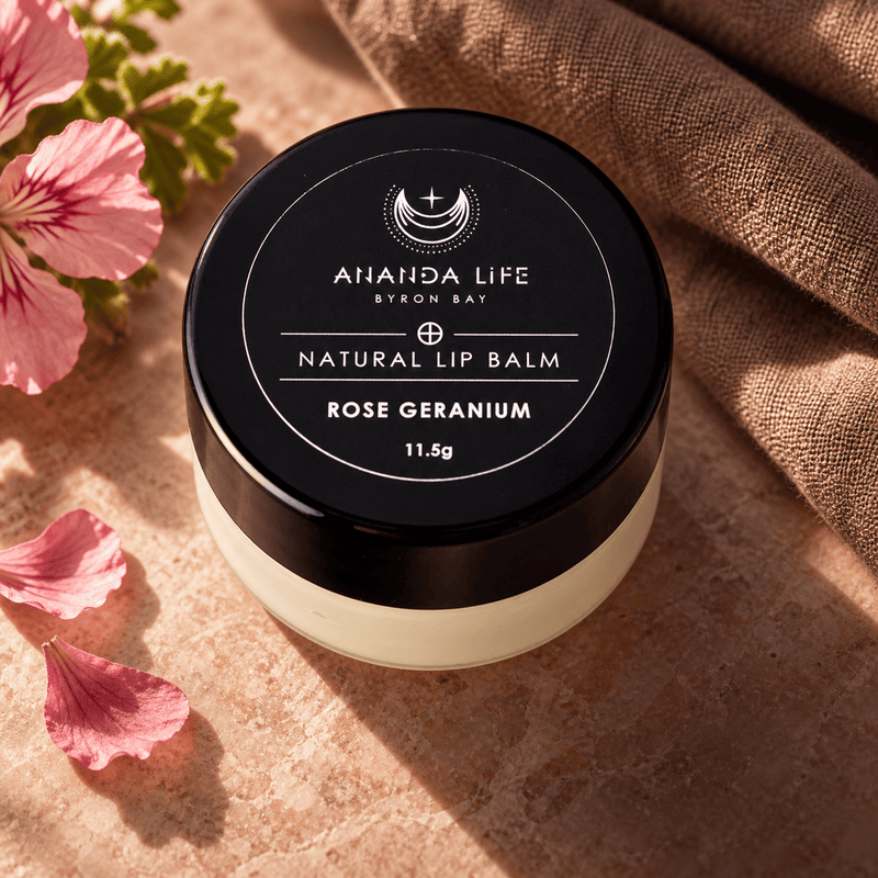 Ananda Life Skincare Lip Balm Pot - Rose Geranium