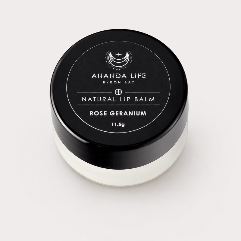 Ananda Life Skincare Lip Balm Pot - Rose Geranium