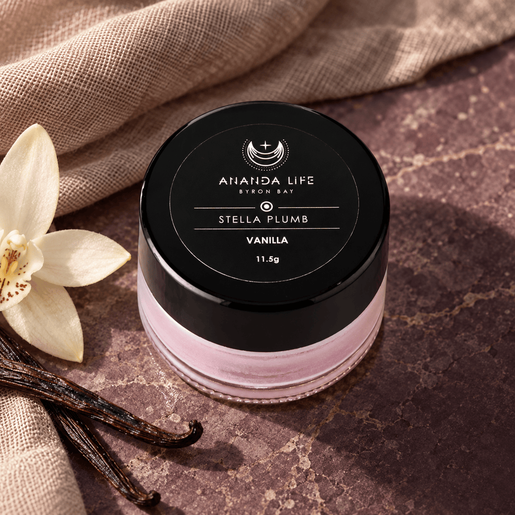 Ananda Life Skincare Lip Balm Pot - Stella Plumb Vanilla Shimmer