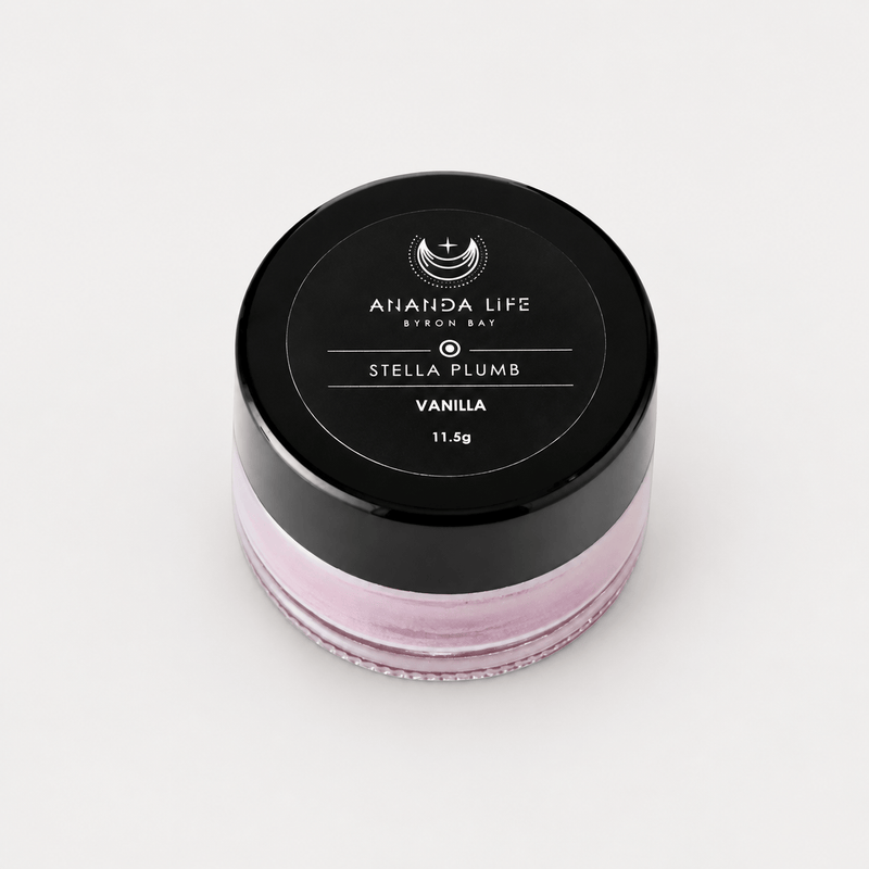 Ananda Life Skincare Lip Balm Pot - Stella Plumb Vanilla Shimmer