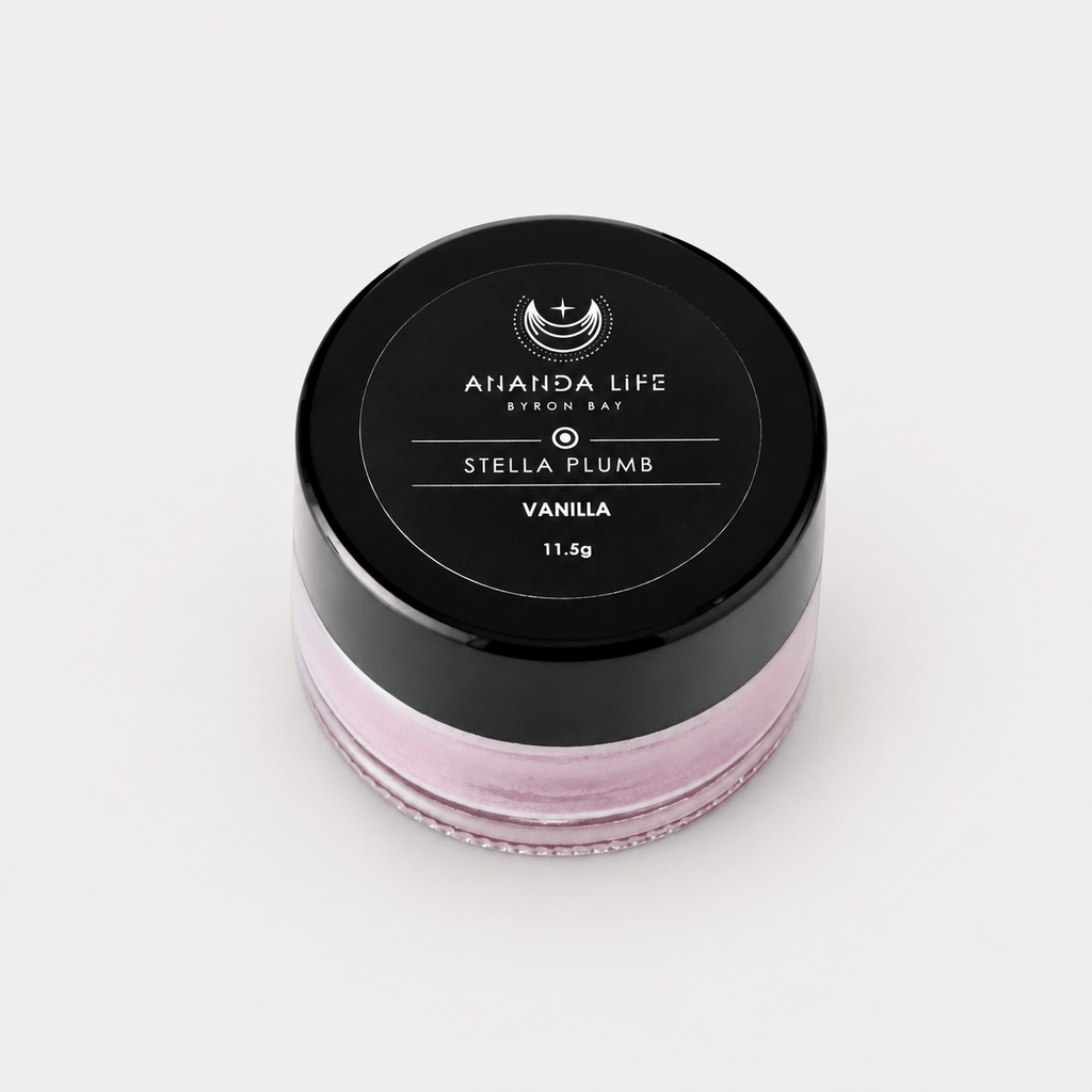 Ananda Life Skincare Lip Balm Pot - Stella Plumb Vanilla Shimmer