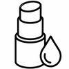 Hydrating colour stick and oil droplet icon