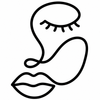 Multi-use lips, cheeks and eyes icon