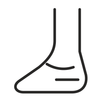 foot line icon