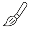 brush line icon