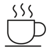 Warm drink ritual line icon