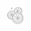 Bergamot and citrus fragrance icon