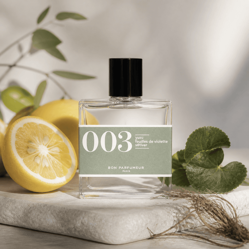 Bon Parfumeur 003 Eau de Parfum with yuzu, violet leaves and vetiver