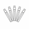 Five fragrance sample vials icon