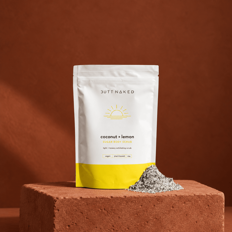 Butt Naked Exfoliant Coconut & Lemon Sugar Body Scrub