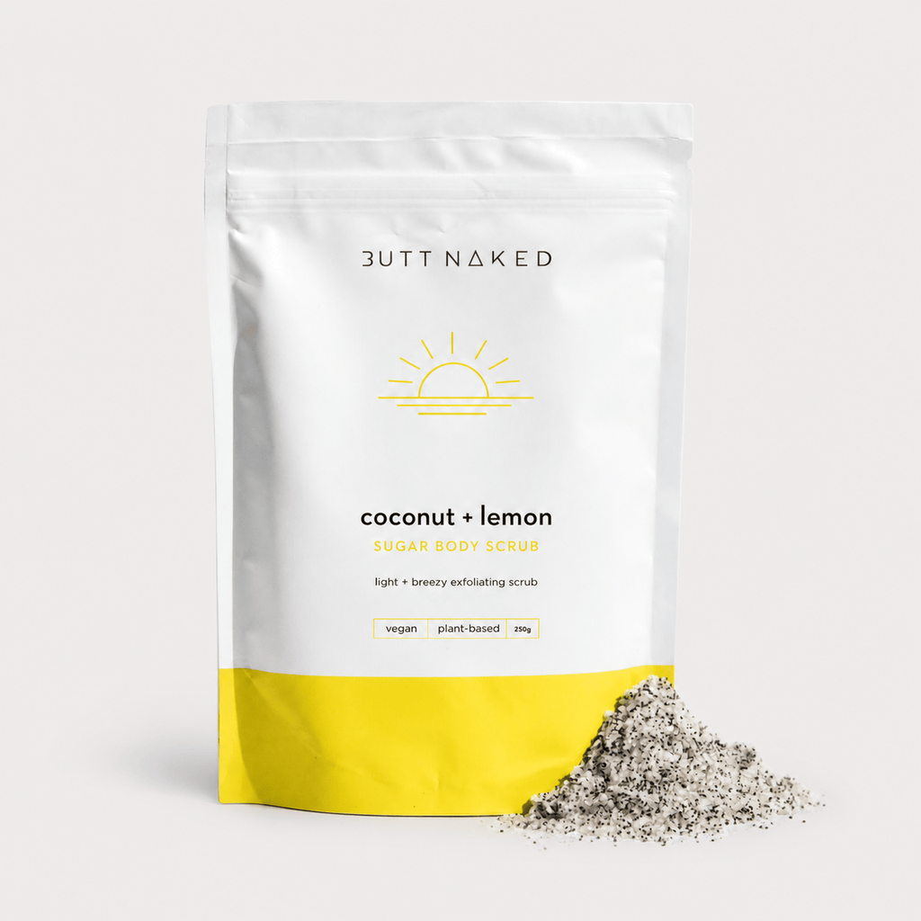 Butt Naked Exfoliant Coconut & Lemon Sugar Body Scrub