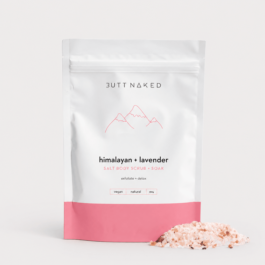 Butt Naked Exfoliant Himalayan & Lavender Salt Body Scrub & Soak