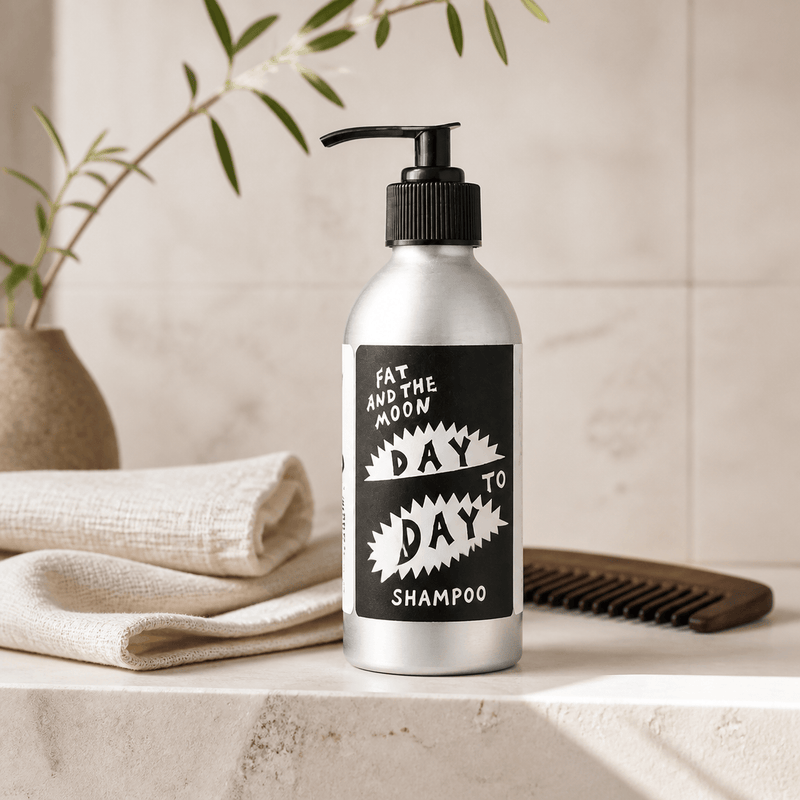 Day to Day Shampoo styled bathroom scene