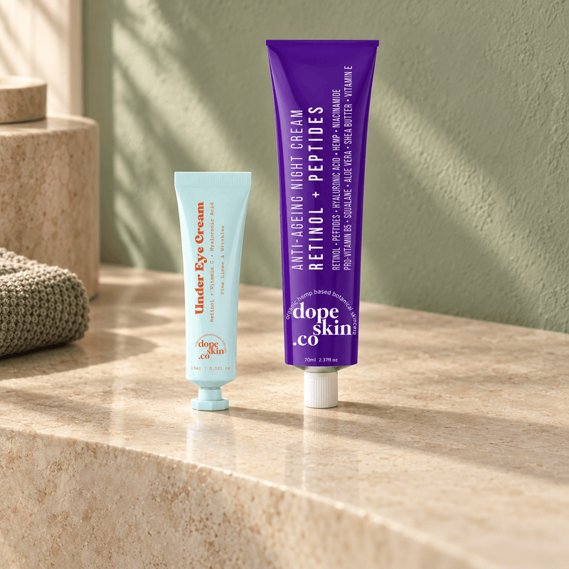 Dope Skin Co Moisturiser Retinol Essentials Duo