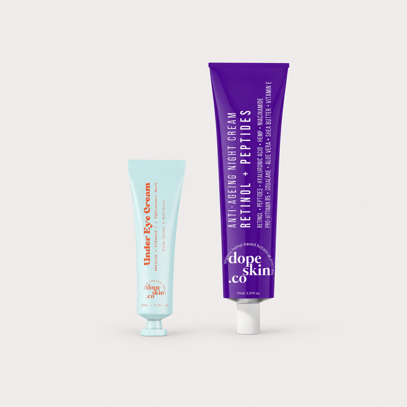 Dope Skin Co Moisturiser Retinol Essentials Duo