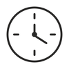 Long-burning incense clock icon
