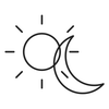 Day and night dewy glow detailed icon