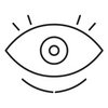 Cooling eye care icon