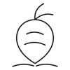 Papaya repairing antioxidants line icon