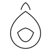 Peach and watermelon hydration line icon