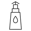 Precision bronzing nozzle line icon