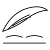 Seamless airbrush finish line icon