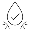 Smudge resistant water resistant wear line icon