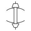 Two-in-one eye brush icon