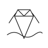Line icon representing water resistant wax hold
