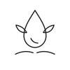 Line icon representing nourishing sacred oils