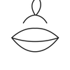 Line icon representing Egyptian rose lip colour